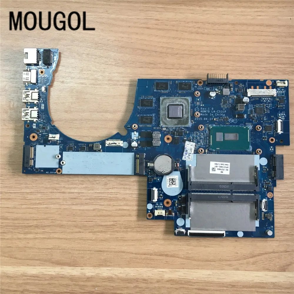 Mougol высокого класса плата для hp M7-N Материнская плата ноутбука ABW70 LA-C531P 813682-501 i5-5200U видеокарты тестирование
