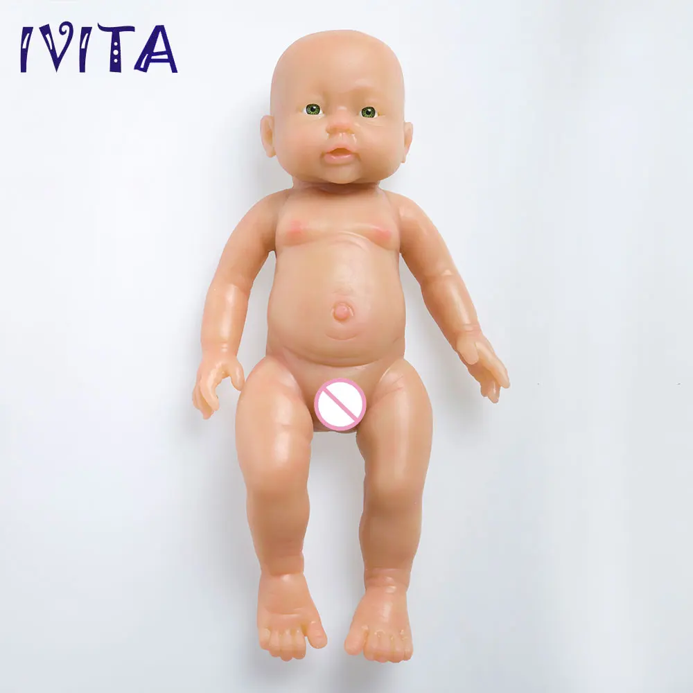 

Green eyes 16-inch Full Silicone Reborn Baby Girl 2KG Realistic Silicone Doll