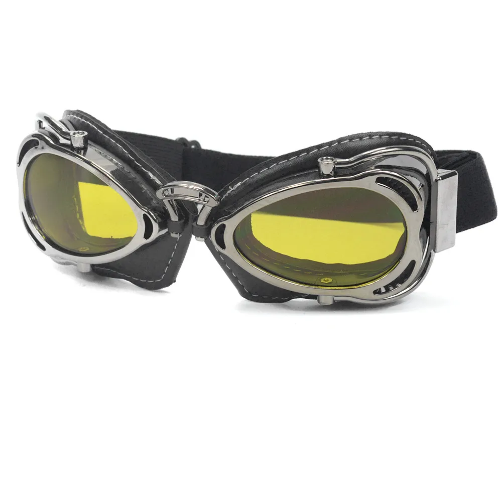 Винтажные очки пилота, мотоциклетные очки, шлемы, женские солнцезащитные очки, очки Второй мировой войны, ретро линзы для Harley, скутер, 6 цветов
