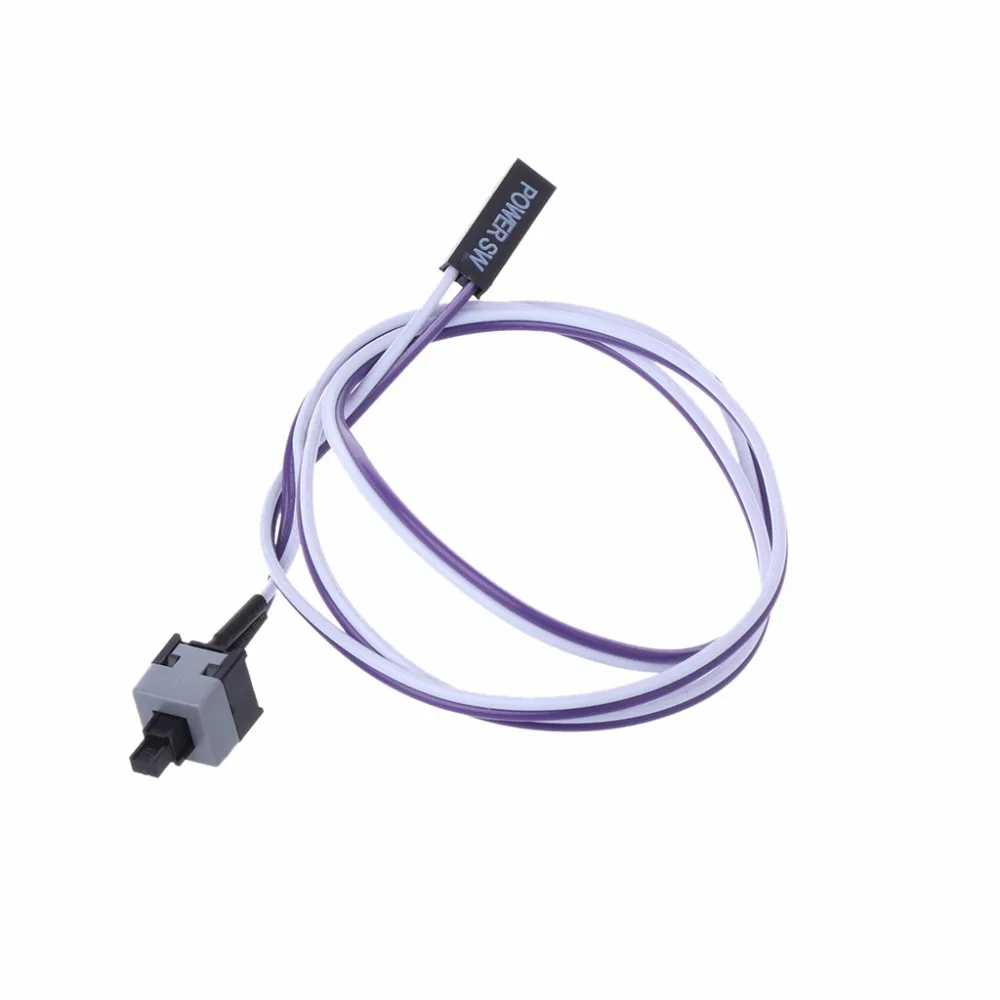 

New High quality Los PC Computer Desktop ATX Power On Supply Reset Cable Cord Switch Connector