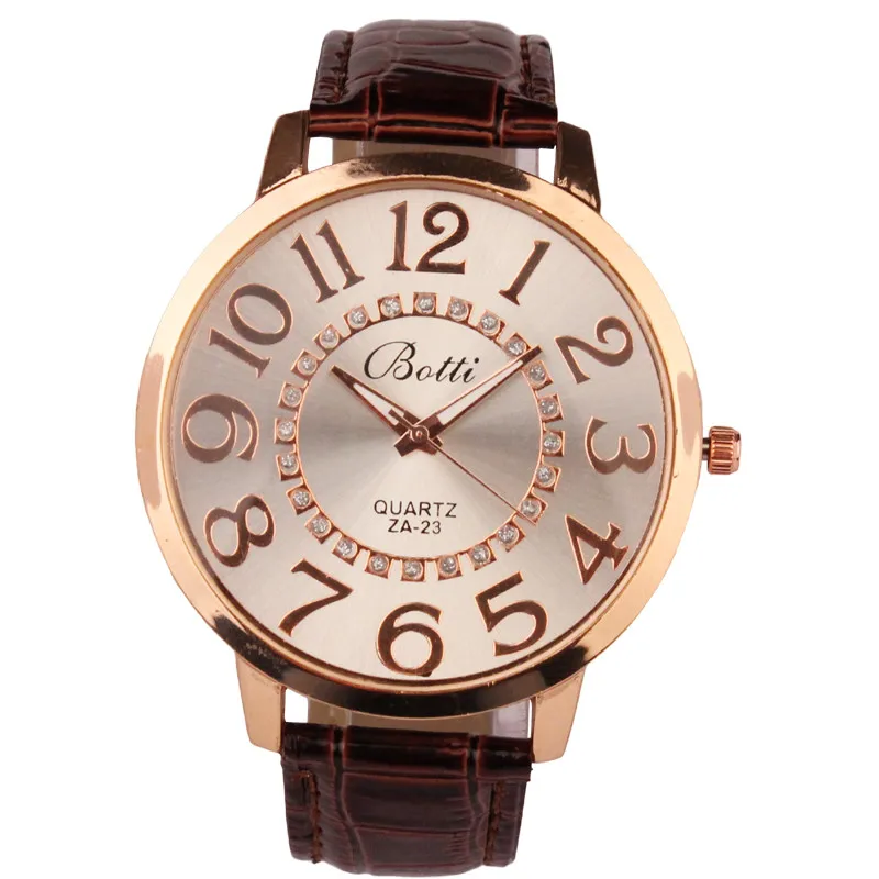 

Luxury Brand Women Watch Leather Brand Fashion Numerals Golden Dial Leather Analog Quartz Wrist Watches Gift for Lovers 2018 #D