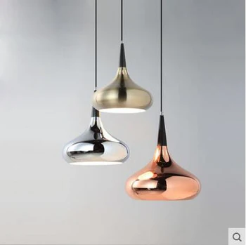 

Nordic restaurant chandelier single modern simple led dining room bar creative personality iron wang spreads lighting fixture