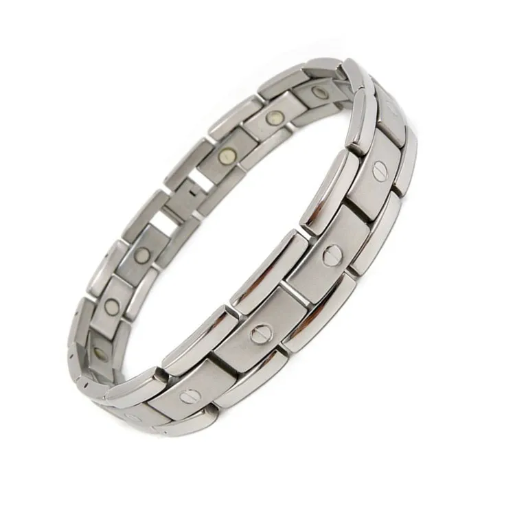 

European and American Fashion Men Stainless Steel Magnet Bracelet Stainless Steel Bracelet