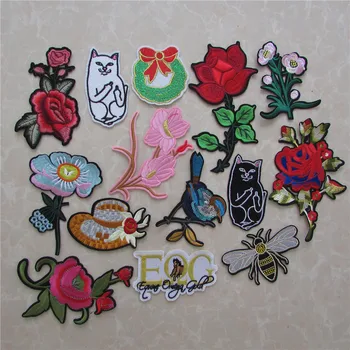 

hot sale high quality Iron On Embroidered Appliques DIY Apparel Accessories Patches For Clothing Fabric Badges Craft supplies