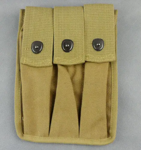 

WWII US AMRY THOMPSON MAGAZINE POUCH 3 CELL 20 ROUNDS - World military Store