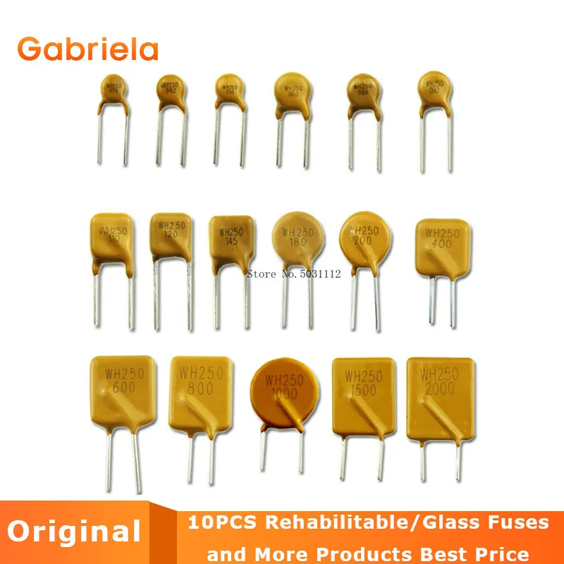 

10PCS 250V self-recovery fuse PPTC 600MA motor with DIP current fusein self Resettable Fuse