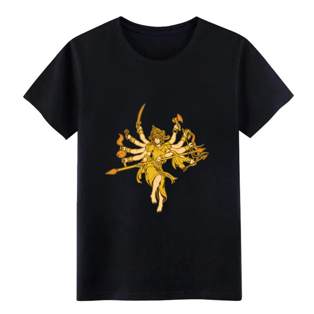 

Hindu Durga Goddess Anime Hindu t shirt Custom tee shirt Round Collar Unique Loose Funny Casual Spring Autumn Standard shirt