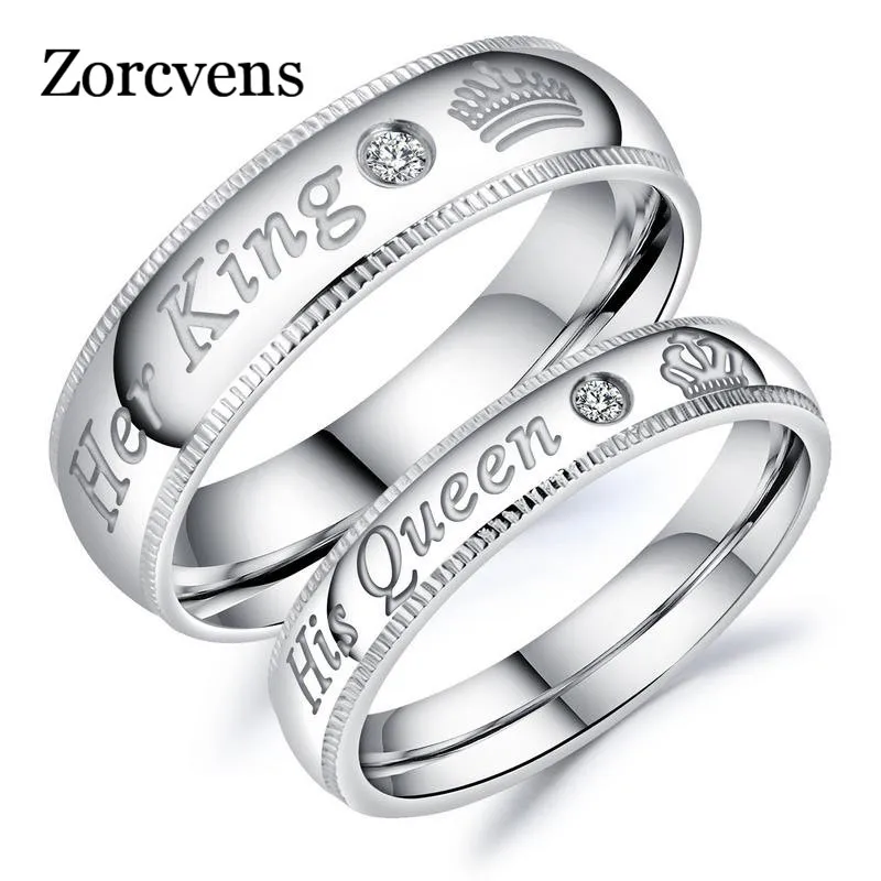 ZORCVENS Новая мода Серебряный цвет свадебные украшения ее король и его королева