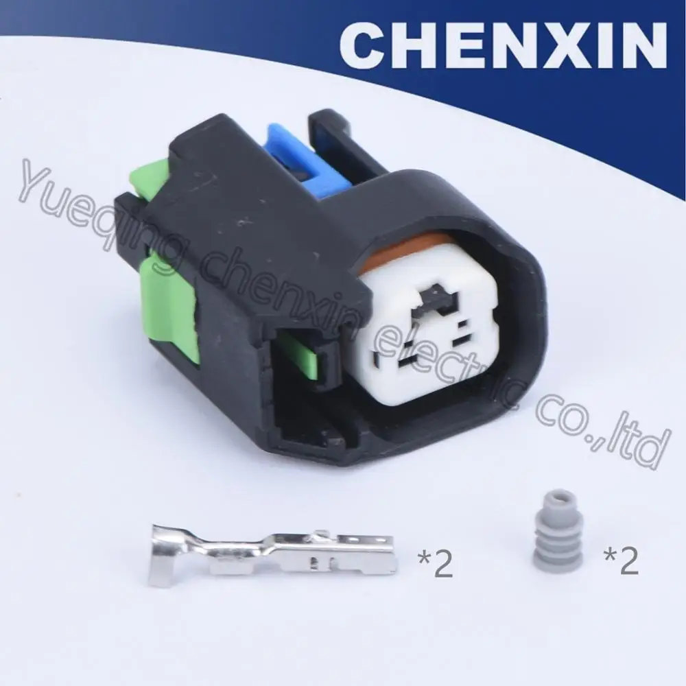 

Black 2pin V6 USCAR Auto Fuel Line Quick Plug Socket 15419715 EV6 LS2 3 ID-1000 Injector Female(1.5) Automotive Connector