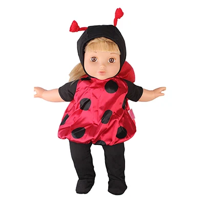 Кукла Talk Doll Одежда для 43 см Детские куклы мультфильм костюм животного набор для 18 дюймов Reborn Baby Doll Beetle пальто для игрушек - Цвет: style 1