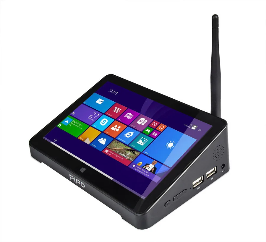 Новый pipo X8 Pro Dual HD Графика ТВ коробке Windows 10 Intel 8350 4 ядра 2 GB/32 GB ТВ коробке 7 дюймов Экран для планшетов мини-ПК