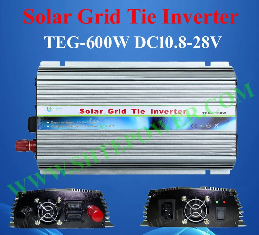 

600W grid tie inverter for solar, panel solar inverter for home 600 watts, converter 24V 220V