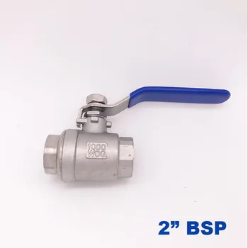 

GOGO High quality Type 2PC stainless steel ball valve DN50 Female thread 2 inch BSP SS304 SUS316 201 2 way Control Ball Valve