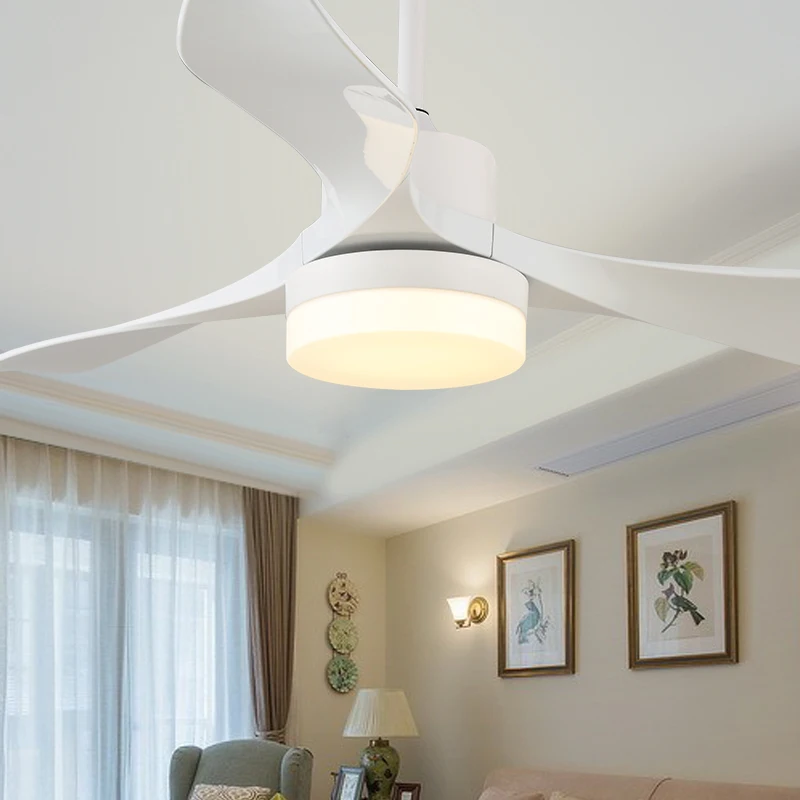 Us 151 47 19 Off 220v Ceiling Fan Light Led Energy Saving Remote Control Ceiling Light Fan 24w Indoor Decor Living Room Tricolor Ceiling Lamp Fan In