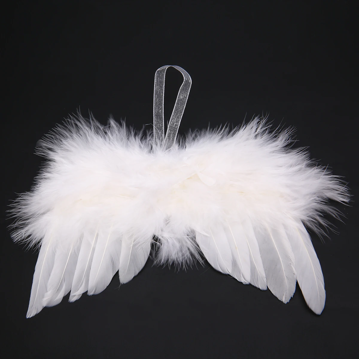 1pcs Mini Cute White Angel Feather Wing Decoration Wedding Christmas Tree Party Hanging DIY Ornaments