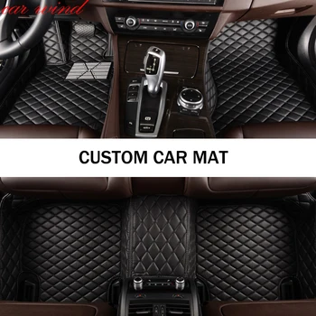 

Car wind leather car floor mat for rav4 lexus rx450h chrysler 300c 2006 bmw e70 cr-v waterproof liner Carpets car accessories