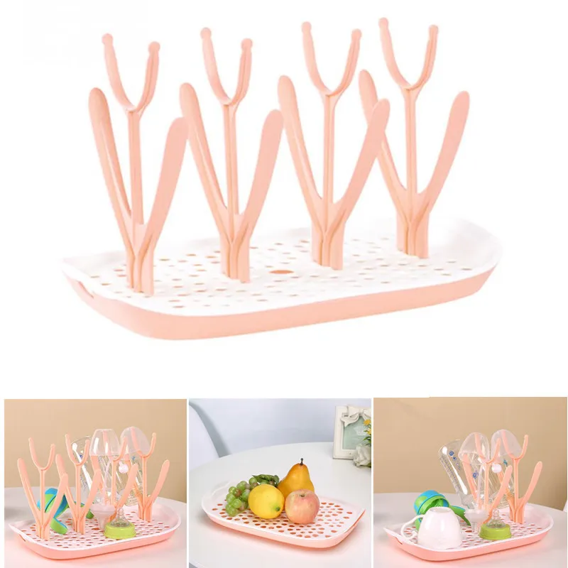 

Infant Feeding Bottle Drying Rack Baby Pacifier Bottle Holder Cleaning Drying Rack Storage Nipple Shelf Free BPA Healthy