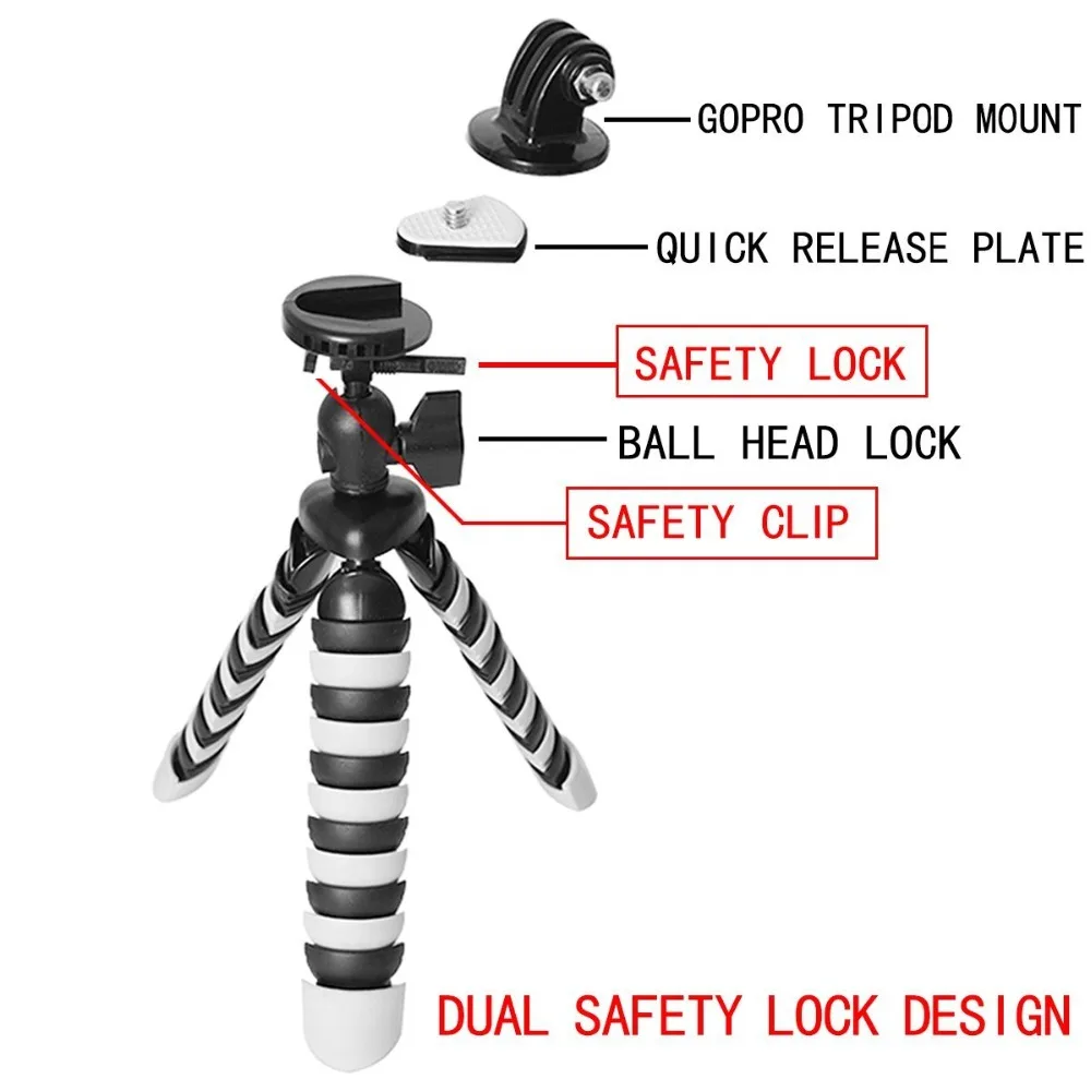 Гибкий мини штатив Gorillapod Octopus для iPhone Samsung Xiaomi Huawei селфи Палка телефона смартфона