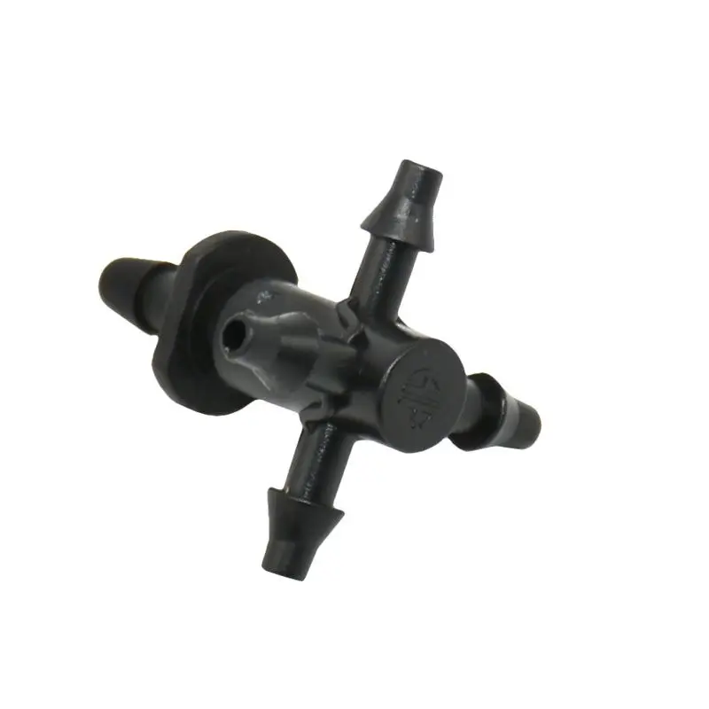 1/8 inch Arrow dropper 4 way cross Connector dripper Drip arrow cross Water splitter Drip emitter irrigation adapter 20 pcs