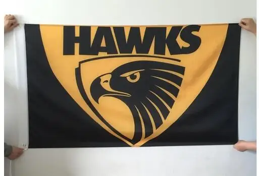

AFL Hawthorn Hawks Flag 3x5 FT 150X90CM Banner 100D Polyester flag 2008, flag
