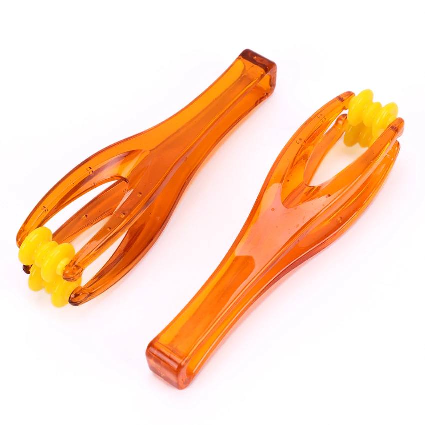 

1PC 2 Rollers Elastic Handle Relax Finger Joints Hand Massager Blood Circulation Massage Relax Tool