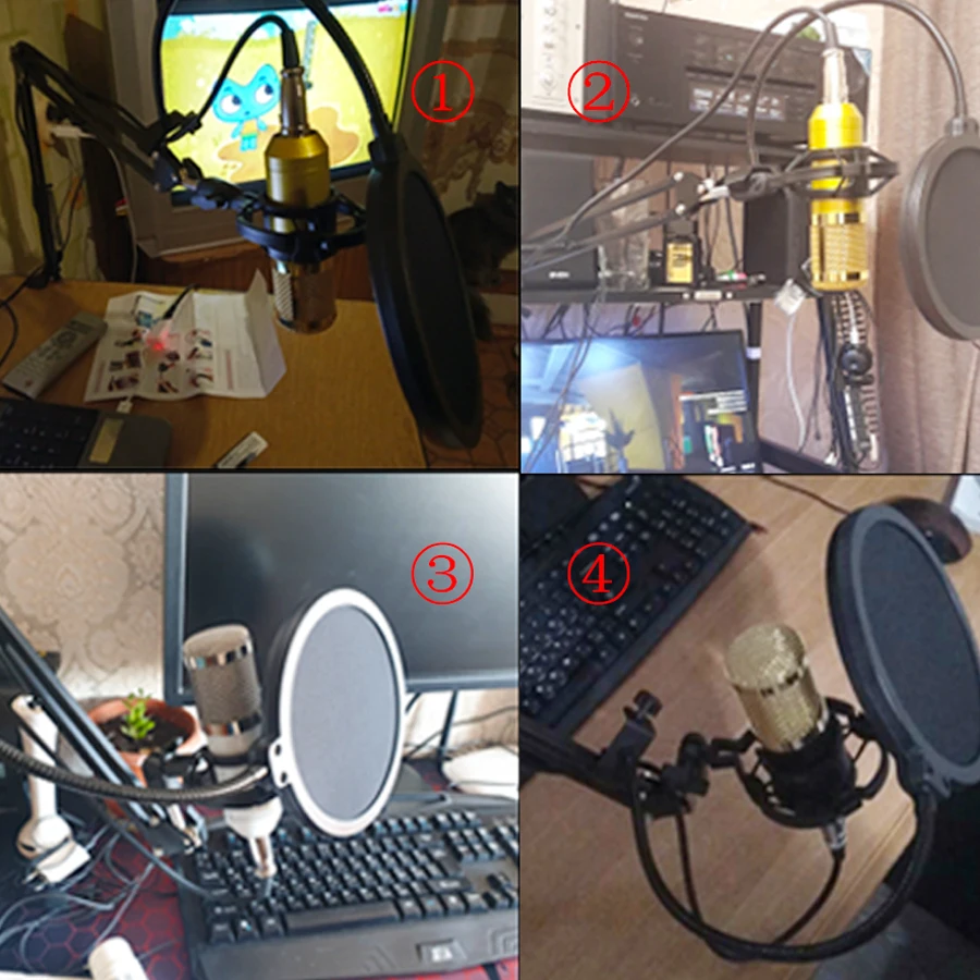 Profissional microfone bm 800 karaoke microfone condensador