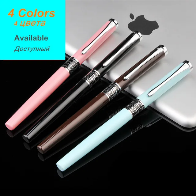 

Luxury Wingsung traditional Chinese culture Metal Ink Pen Extra Fine EF tip Fountain Pen for Finance writing 9112