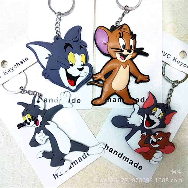 

IVYYE 1PCS 8CM Tom and Jerry Anime Action Figure Model PVC Collection Cute Cartoon Figures Toys Keychain Unisex Gifts