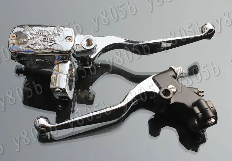 7/8" 22MM Handlebar Control Reservoir Brake Clutch Levers For Honda
