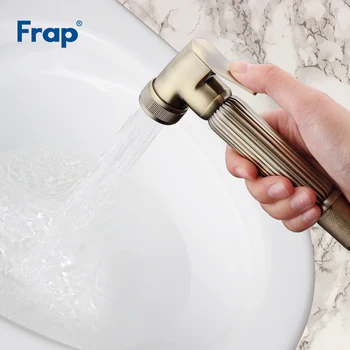 

Frap Retro Style Solid Brass Toilet Handheld Bidet Spray Shower Sprayer Bronze Cover Portable Seat WC Asiento Faucet Helds F24-4