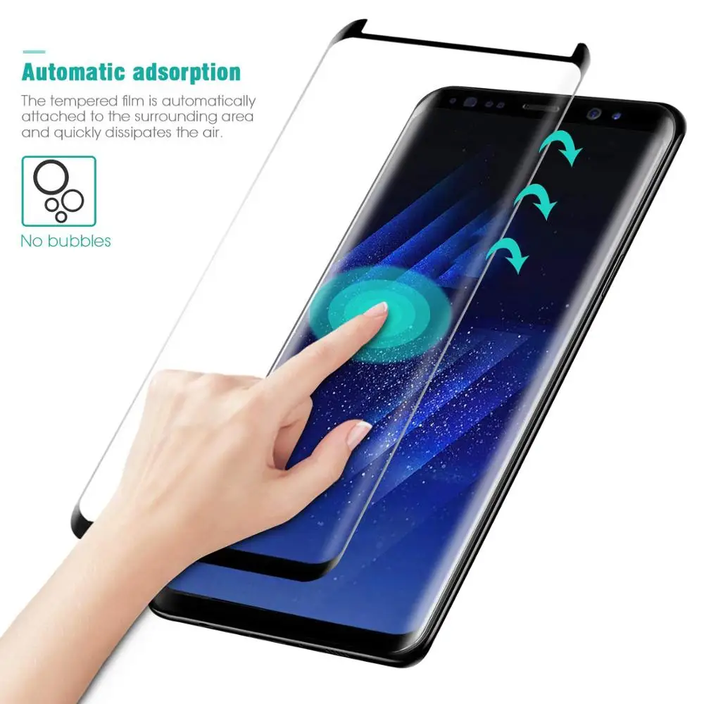 Изогнутое 3d стекло Gourdu для Samsung Galaxy S9 S8 Note 9 Защита экрана S7 edge note 8 Plus защитная