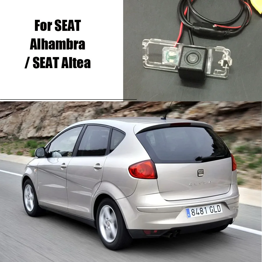 

Thehotcakes Car Rear Camera For SEAT Alhambra / SEAT Altea / Back Parking Camera / HD CCD RCA NTST PAL / License Plate Light OEM