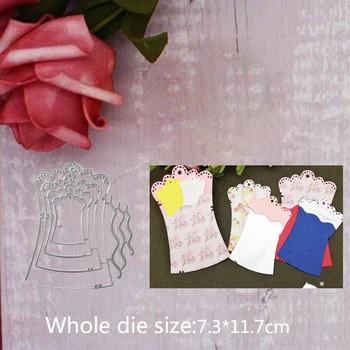 

7.3*11.7cm tag die border frame new metal cutting flower for DIY Scrapbooking stencil Decorative Embossing template Paper Cards