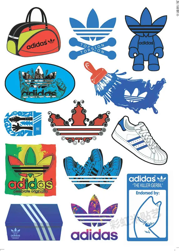 Clover adidas stickers tide brand stickers stickers stickers stickers [of] membrane