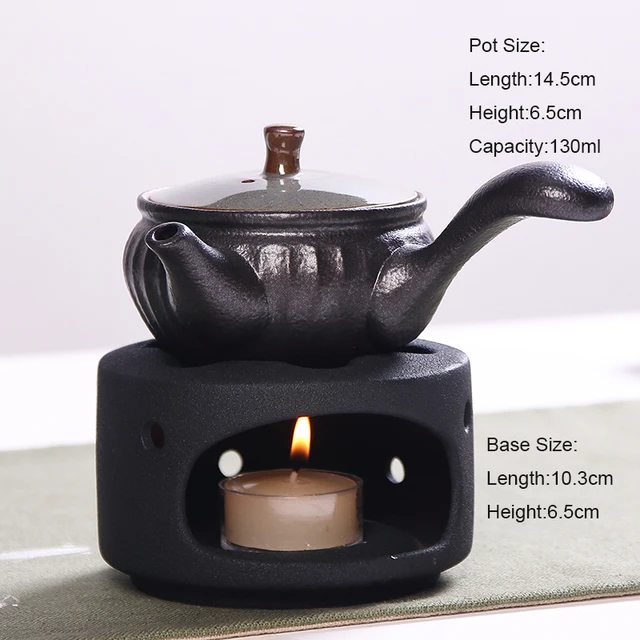 Buy Japanese Vintage Black Ceramics Teapot Candle