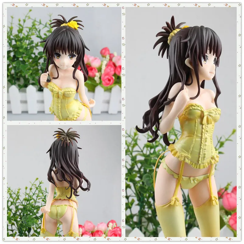 MCR аниме 24 см To Love Ru Темный Микан Юки свадебное платье нижнее белье Фигурки