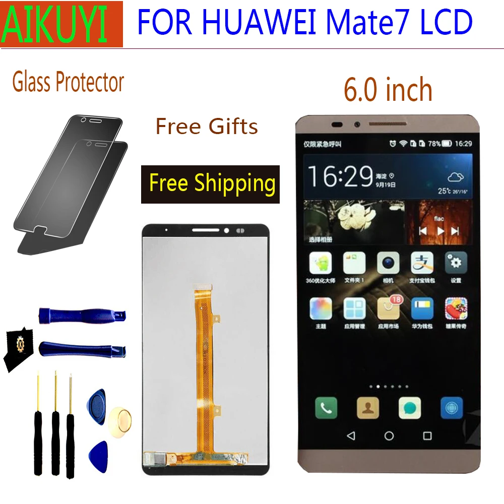 Para huawei mate7 companheiro 7 display lcd