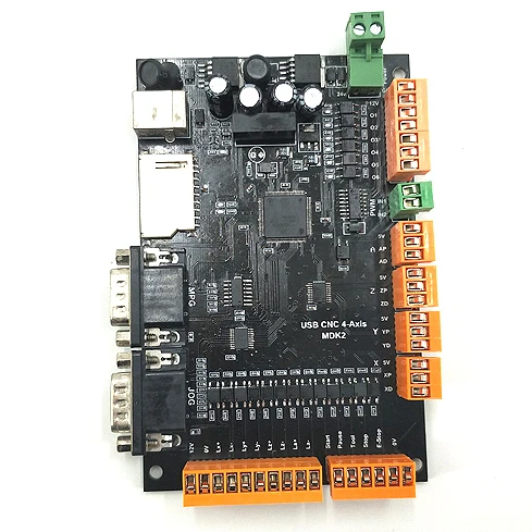 MDK2 ЧПУ USB 4 оси шагового двигателя контроллер коммутационная плата с MPG интерфейс