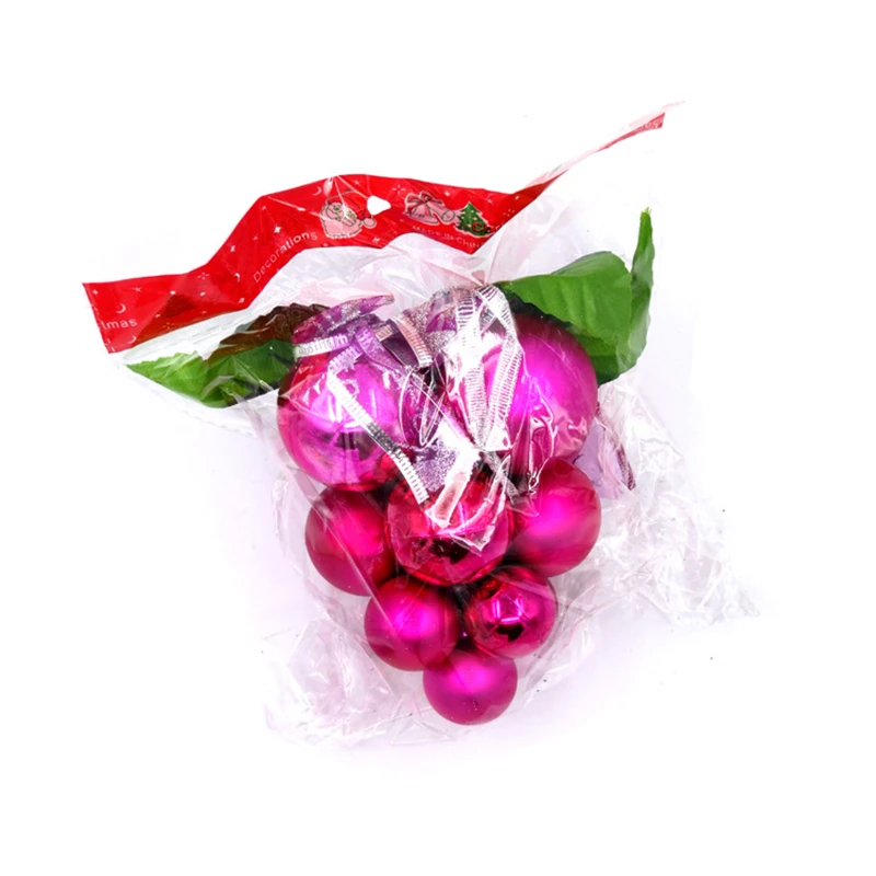 1 шт пластиковые рождественские шары украшения 4 цвета виноградные шары для украшения рождественской елки аксессуары для дома
