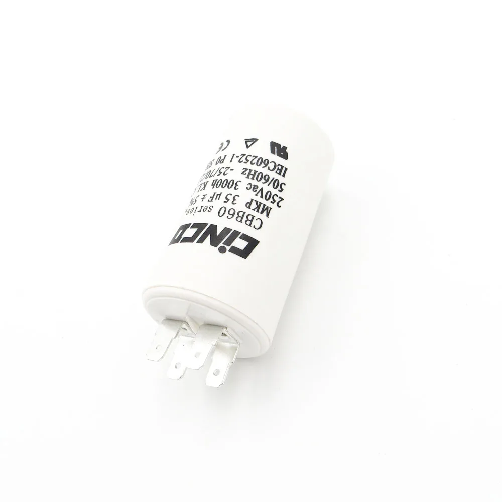 

Motor Running Capacitors Double Faston Ac 250V 35MFD 250VAC CBB60 220V Water Pump electrical Capasitor engine 35uf 35mf