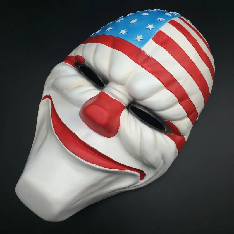July 4th Face Mask Resin Heist Dallas/Wolf/Chains/Hoxton cosplay