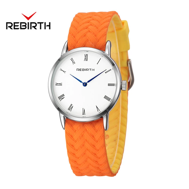 Роскошные Брендовые женские часы REBIRTH новые модные повседневные кварцевые