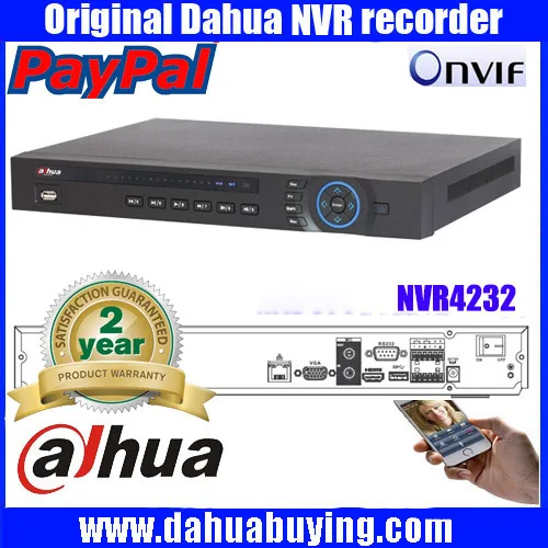 Dahua 32CH 5MP Dual core NVR4232 2xSATA HDD Ports ONVIF P2P Motion Detection HDMI VGA CCTV