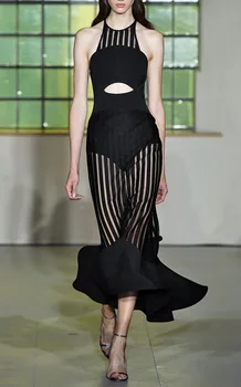 

High Quality Sexy Spring Women Dress Tank Mesh Mermaid dress Rayon Dress Homecoming Party Fashion Dress