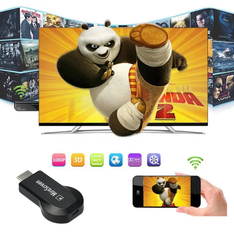 128MB HDMI tv Stick Dongle Mirascreen Wi-Fi дисплей приемник DLNA Airplay адаптер Miracast