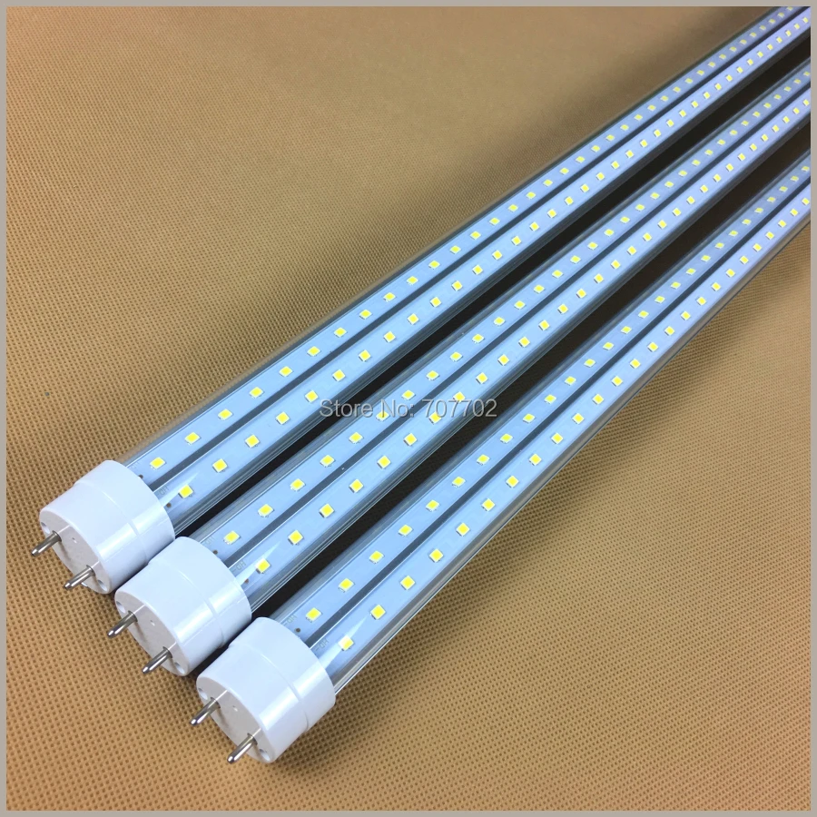 28 Вт LED Light Tube 4FT люминесцентная лампа T8 G13 V-образный 85-265 В 1200 мм 4 ноги ft трубы Теплый Холодный белый оптовая продажа горячих