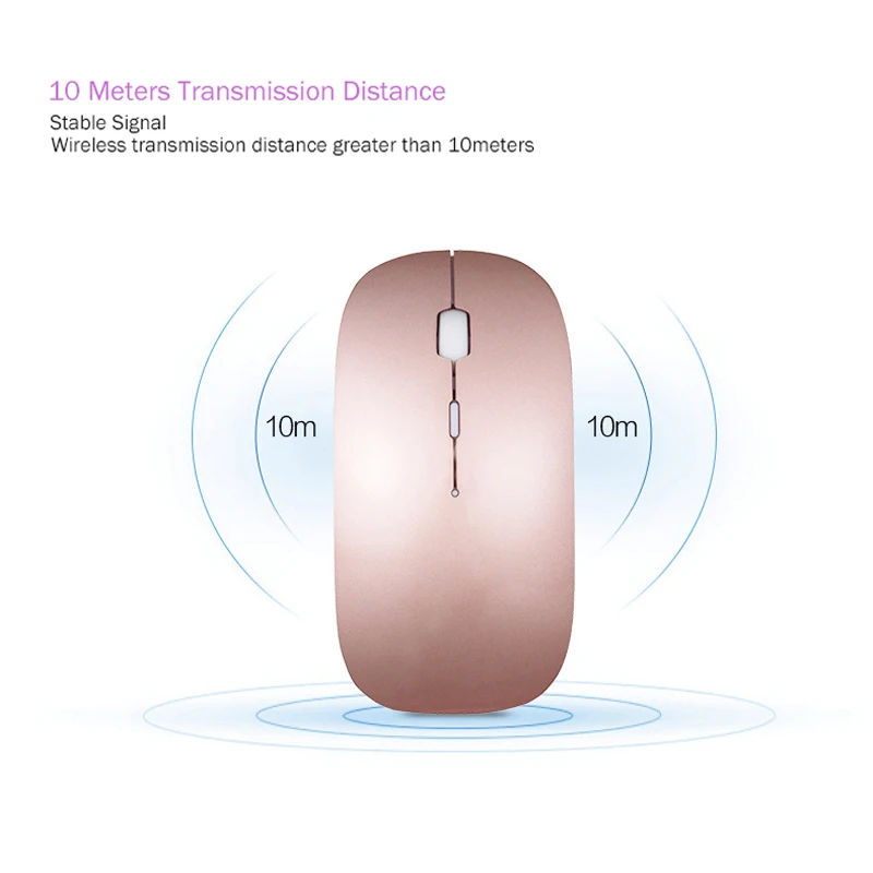 Wireless Tablet Mouse for Computer Android Tablets Windows PC Rechargeable Usb Mouse for Macbook Acer Asus Lenovo Xiaomi