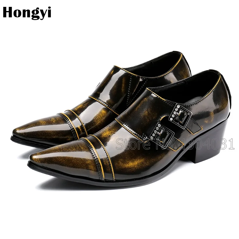 Модные Шелковые ботинки; сезон весна-осень; botas hombre; ковбойские военные ботинки на молнии с пряжкой; модельные туфли для выпускного вечера; мужские ботильоны с острым носком