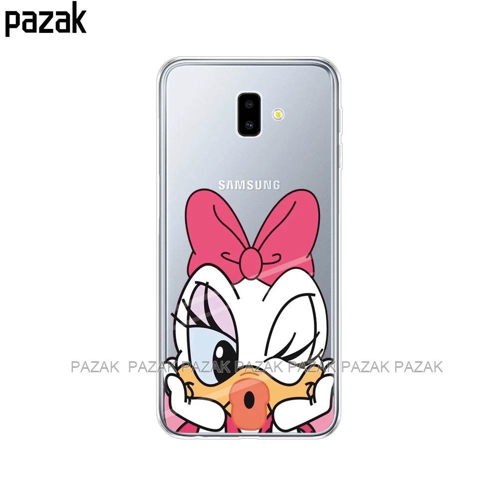 حقيبة لهاتف سامسونج J6 زائد لينة TPU طباعة غطاء لسامسونج غالاكسي J6Plus 2018 J6 + J 6 زائد J610 J610F حالات سيليكون الهاتف كابا