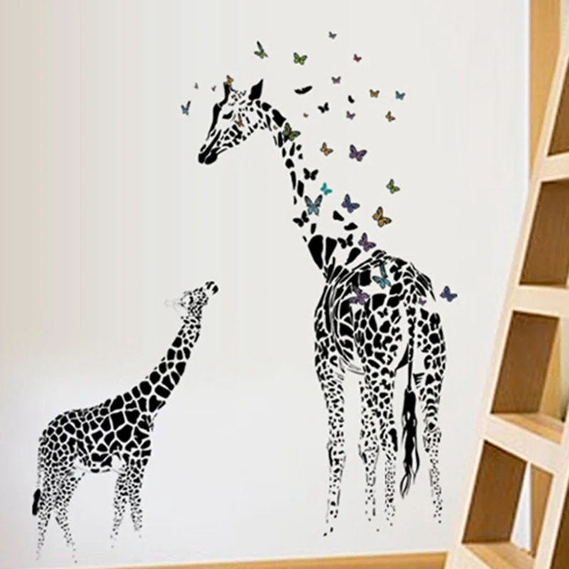 aliexpress : buy 60*90cm giraffe wall sticker removable vinyl